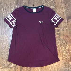 PINK Maroon T-shirt